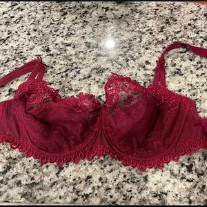 Chantelle Red Lace Bra